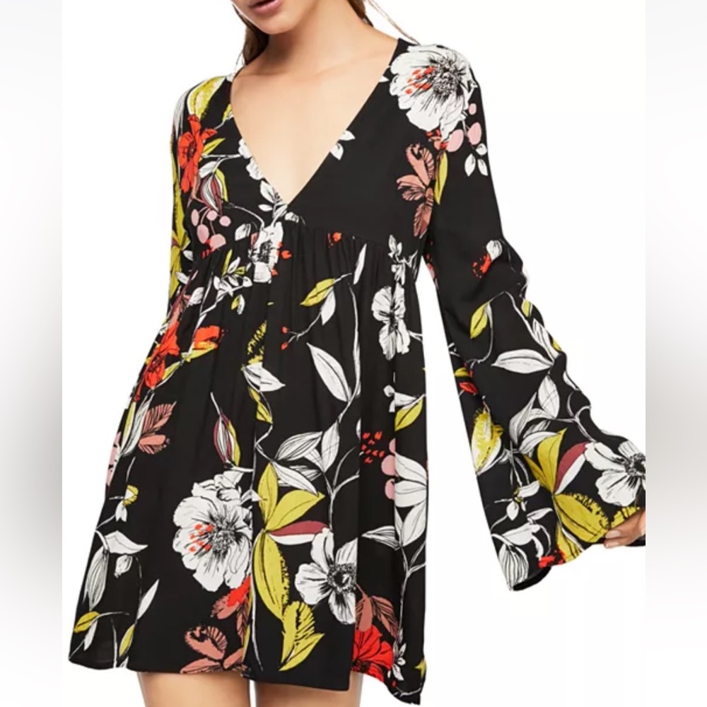 FREE PEOPLE Bella Floral Print Tunic/Dress